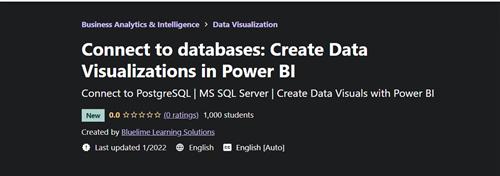 Connect to Databases - Create Data Visualizations in Power BI