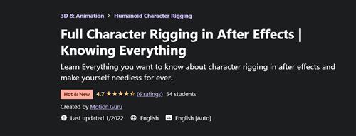 Full Character Rigging in After Effects - Knowing Everything