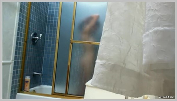 Nice hairy girl in the shower spy cam 2