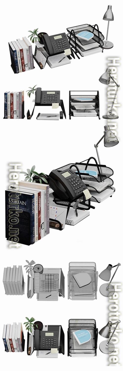 3D Models DECORATIVE SET FOR DESKTOP