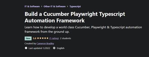 Udemy - Build a Cucumber Playwright Typescript Automation Framework