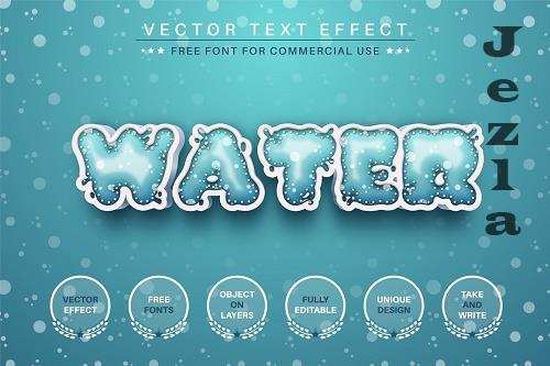 Water - Editable Text Effect - 6904344