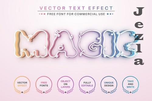 Magic Rainbow - Editable Text Effect - 6906246