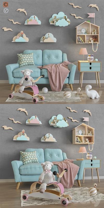 Toys and furniture set 34