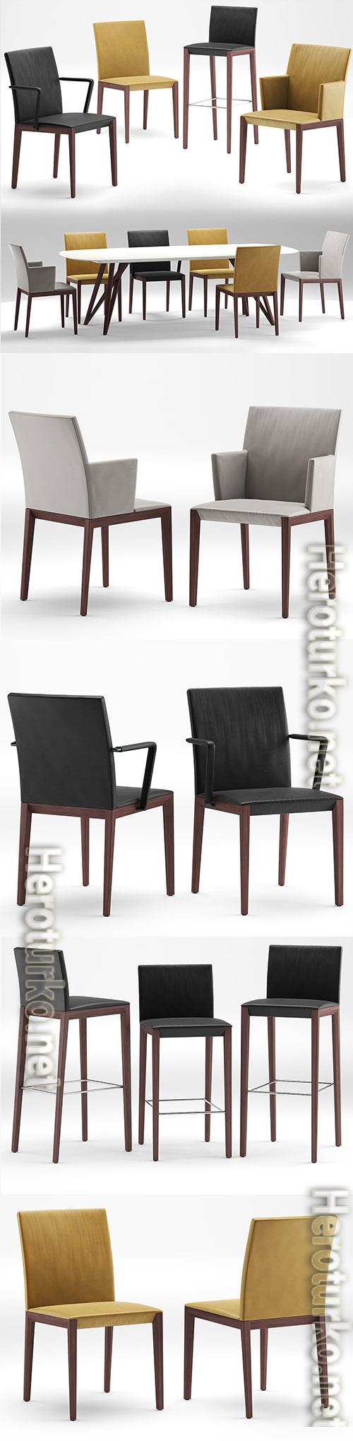 3D Models Walter Andoo table with chairs 42