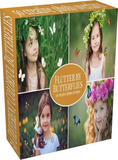 Creative Market - Flutter by Butterfly photo overlays
