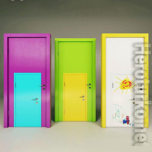 3D Models Colorful doors 45