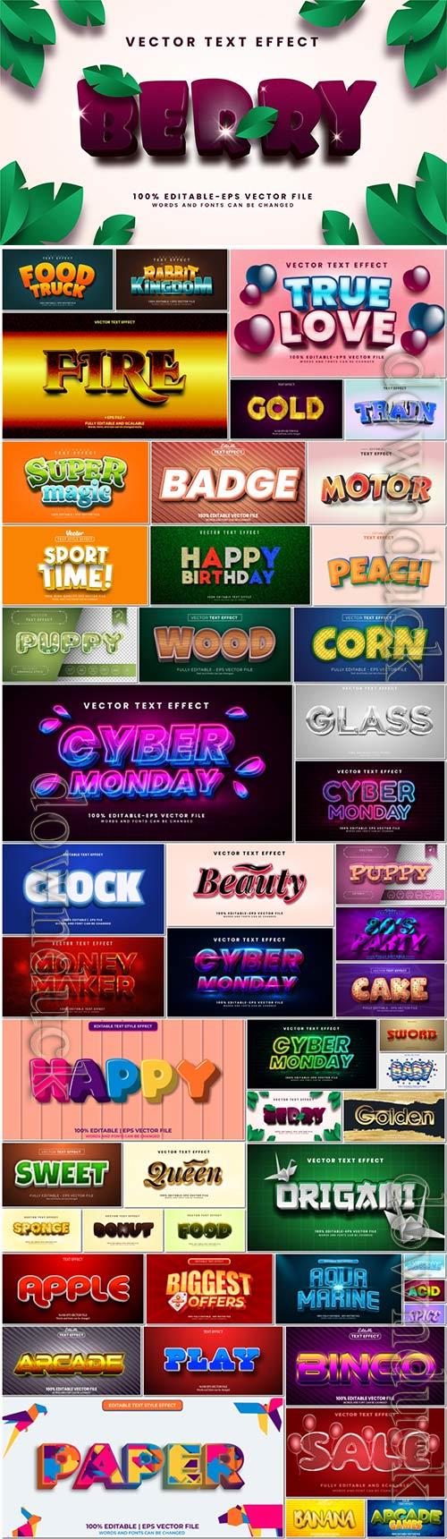 3d editable text style effect vector vol 966 3d editable text style effect vector vol 966