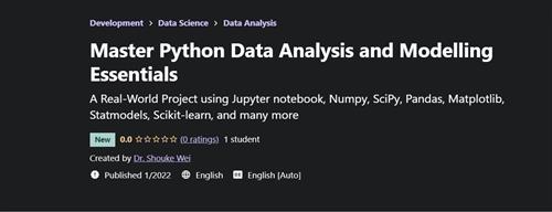 Udemy - Master Python Data Analysis and Modelling Essentials