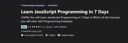 Faisal Zamir - Learn JavaScript Programming in 7 Days