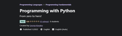 George Kovalev - Programming with Python