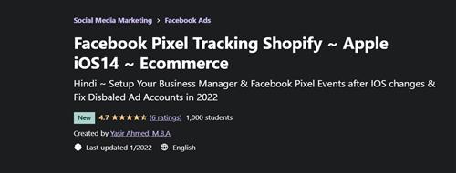 Facebook Pixel Tracking Shopify Apple iOS14 Ecommerce