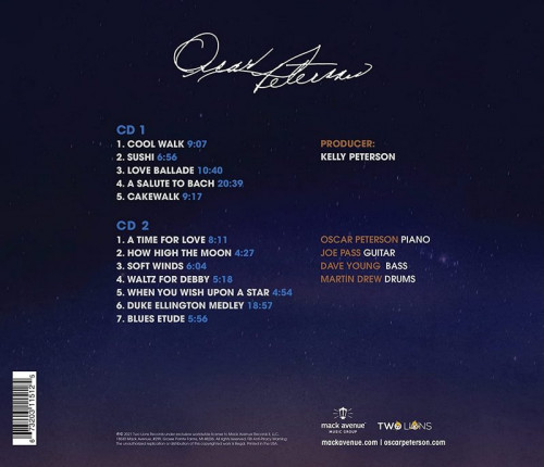 Oscar Peterson Quartet - A Time for Love; Live in Helsinki, 1987 [WEB] (2021)  2CD