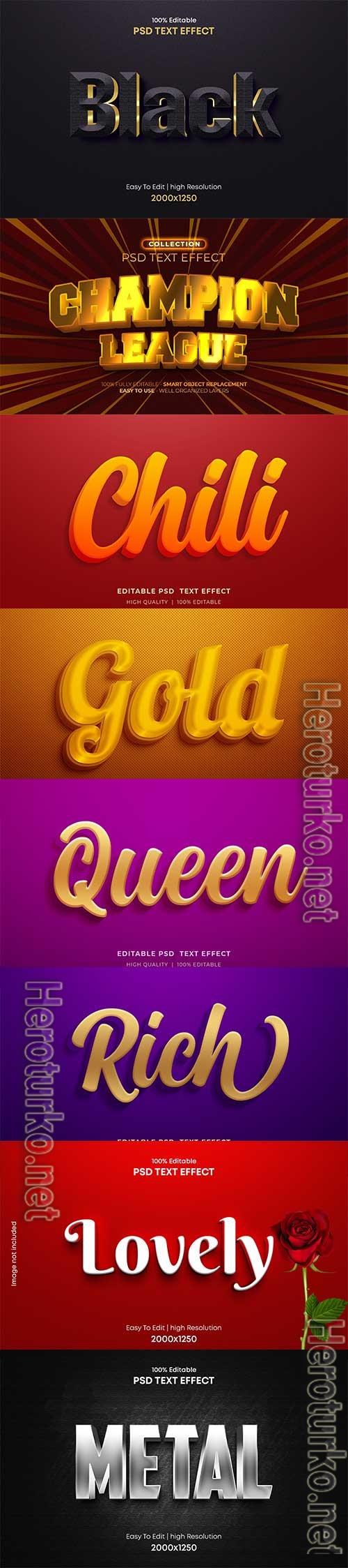 Psd text effect set vol 95