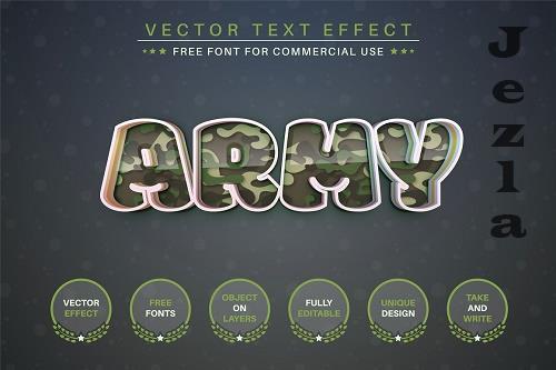 Army - Editable Text Effect - 6912749