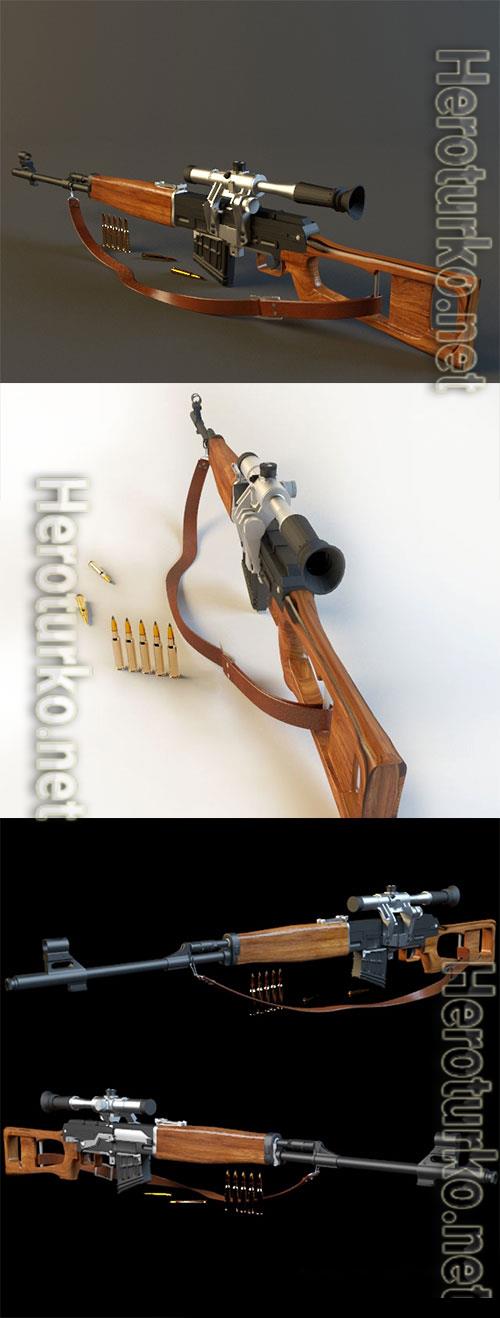 3D Models Sniper rifle 3D Models Sniper rifle