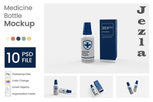Medicine Bottle Mockup - 10 PSD