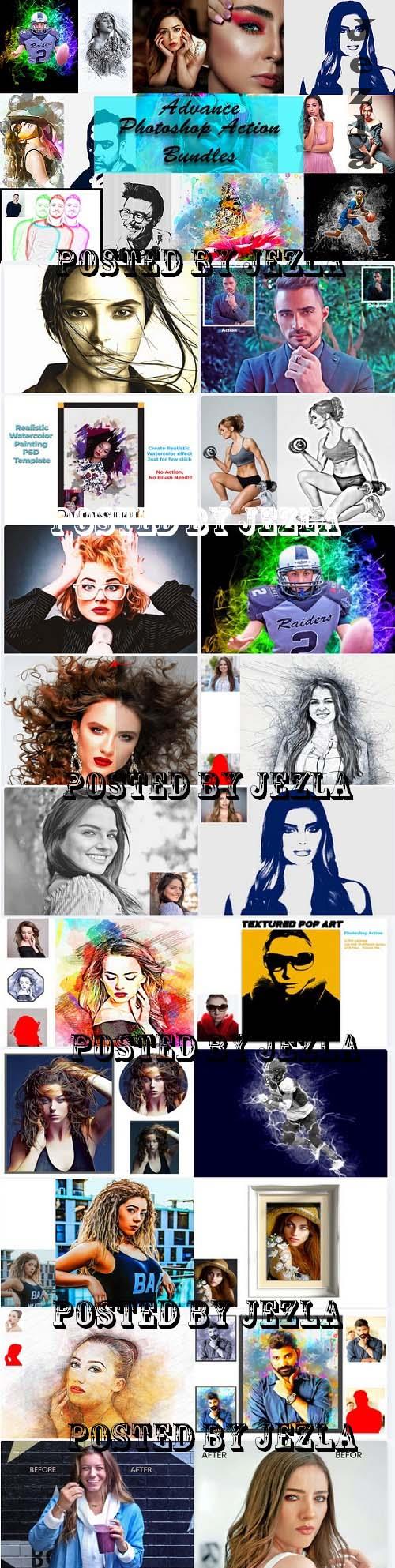 Advance Photoshop Action and Photo Template Bundle - 20 Premium Graphics Advance Photoshop Action and Photo Template Bundle - 20 Premium Graphics