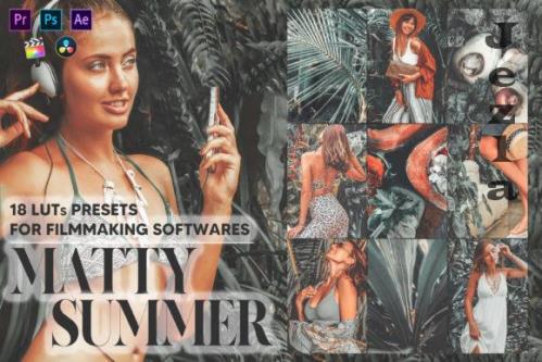 18 Matty Summer Video LUTs Presets