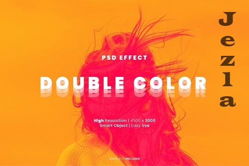 Double color psd photo effect