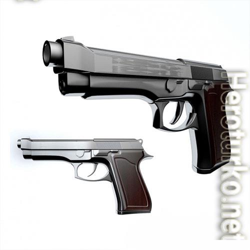 3D Models Beretta pistol