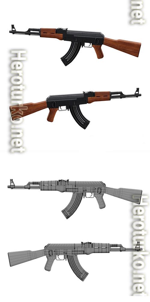 3D Models AK74 assault rifle 3D Models AK74 assault rifle