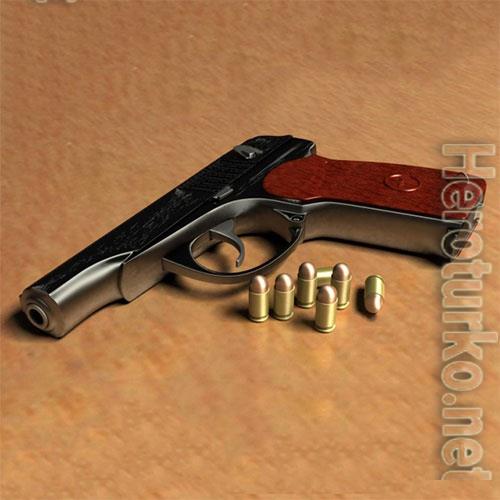 3D Models Makarov pistol 9 mm