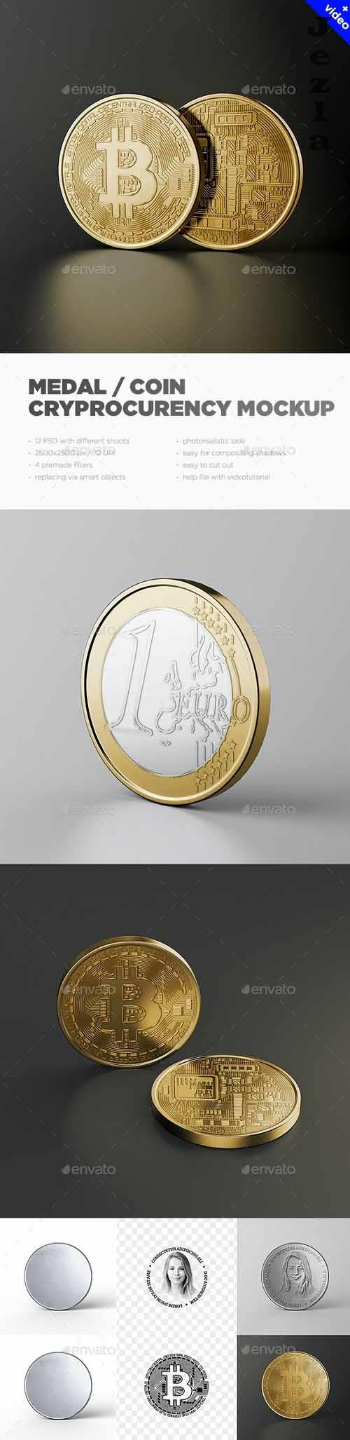 Medal / Coin / Cryprocurency MockUp - 32332303 - 6176624 Medal / Coin / Cryprocurency MockUp - 32332303 - 6176624
