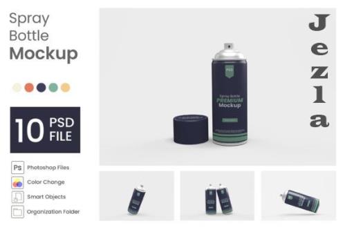 Spray Bottle Mockup - 10 PSD Spray Bottle Mockup - 10 PSD
