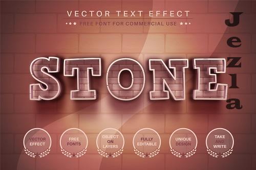 Brick Stone - Editable Text Effect - 6918267 Brick Stone - Editable Text Effect - 6918267