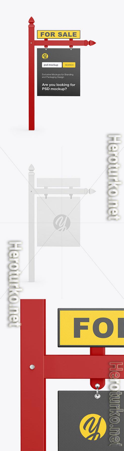 Real Estate Sign Mockup - Front View 72475 Real Estate Sign Mockup - Front View 72475