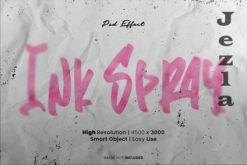 Ink spray effect on paper photoshop