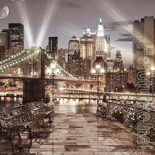 3D Texture night city