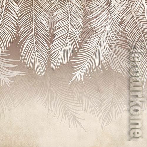 3D Texture with exotic leaves 3D Texture with exotic leaves