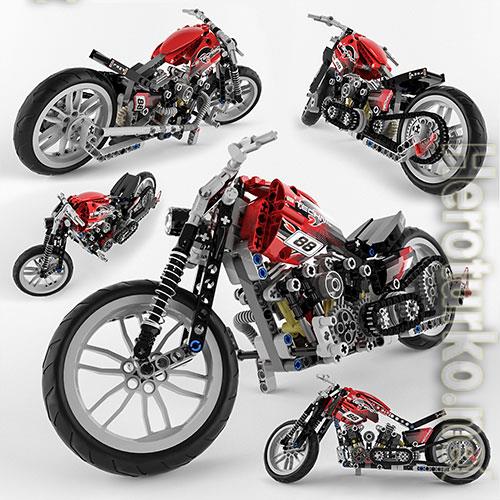 3D model of toy of motorbike 02