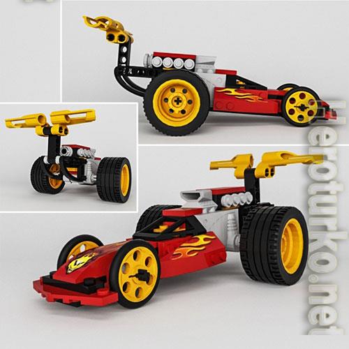 3D model of toy Action Wheelie 49 3D model of toy Action Wheelie 49