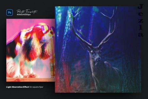 Light Aberration Effect for square flyer Light Aberration Effect for square flyer