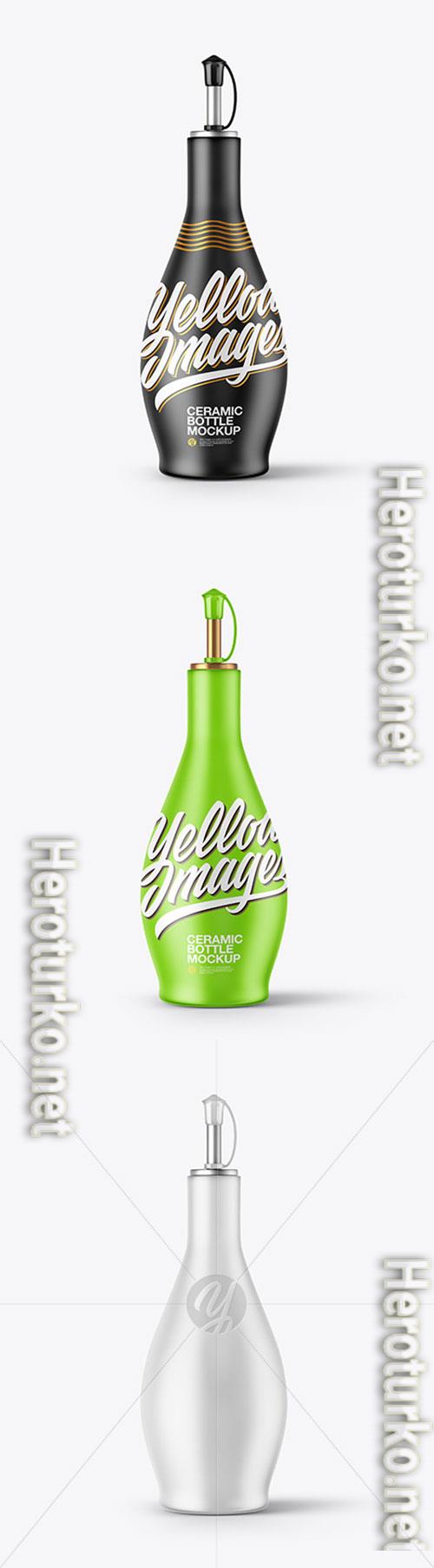 Ceramic Oil Bottle Mockup 72568 Ceramic Oil Bottle Mockup 72568