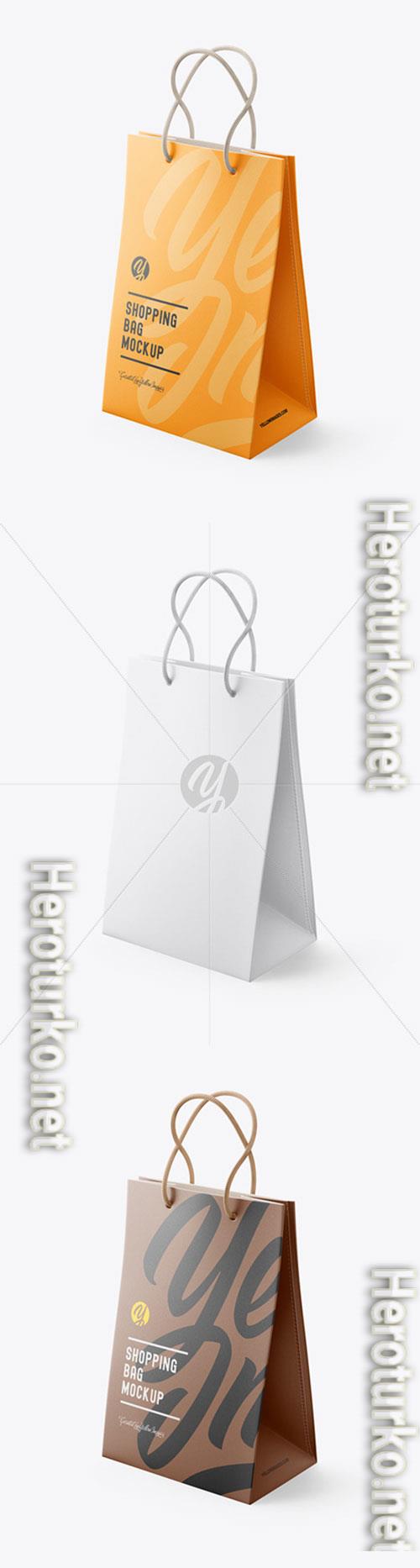 Luxury Leather Shopping Bag With Handles mockup 72210
