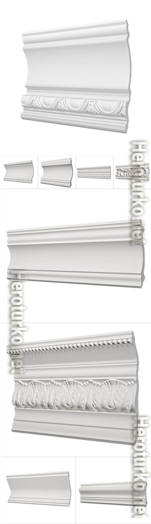 3D model Decorative plaster Set1