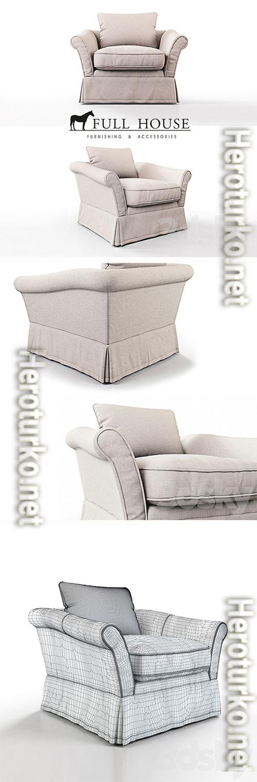3D Models BELGIAN SOFA armchair