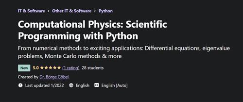 Computational Physics - Scientific Programming with Python