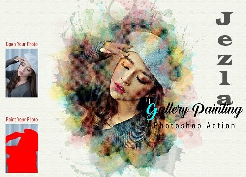 Gallery Painting Photoshop Action - 6922443 Gallery Painting Photoshop Action - 6922443
