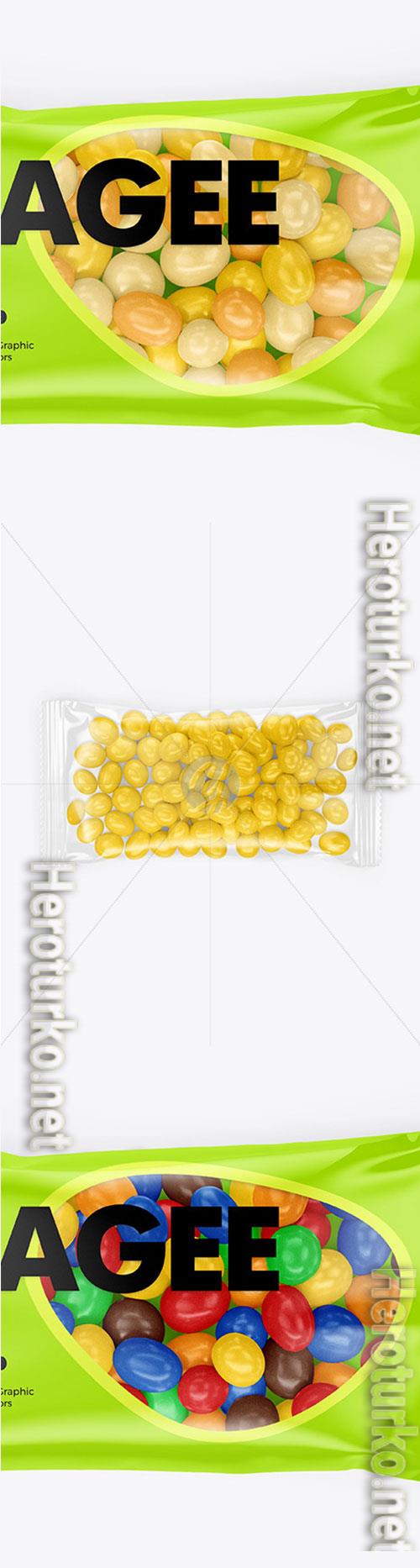 Dragee in a Glossy Package Mockup 71198