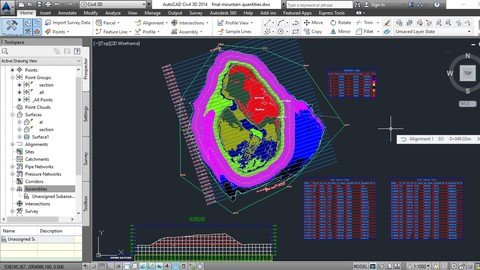 Udemy - Quantity Computation (Earth Work ) on Civil 3D