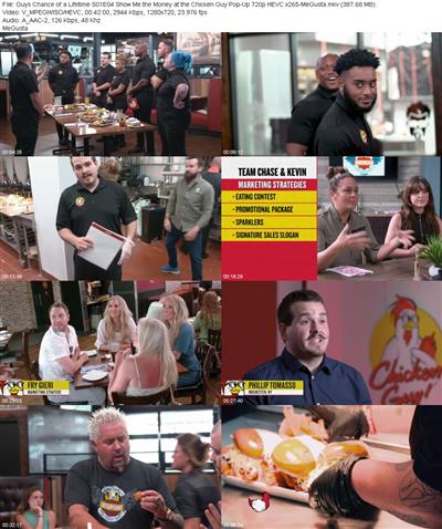 Guys Chance of a Lifetime S01E04 Show Me the Money at the Chicken Guy Pop Up 720p HEVC x265 