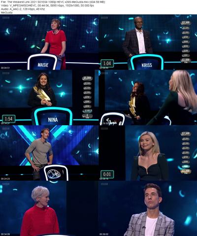 The Weakest Link 2021 S01E04 1080p HEVC x265 