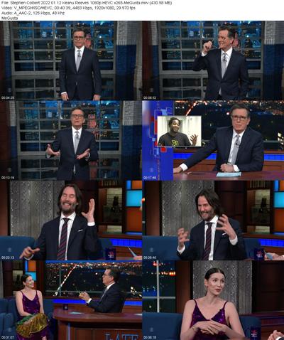 Stephen Colbert 2022 01 12 Keanu Reeves 1080p HEVC x265 