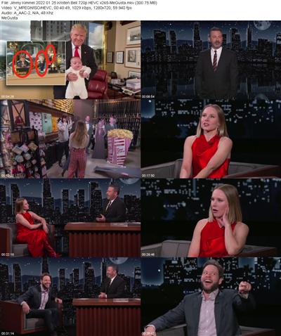 Jimmy Kimmel 2022 01 25 Kristen Bell 720p HEVC x265 