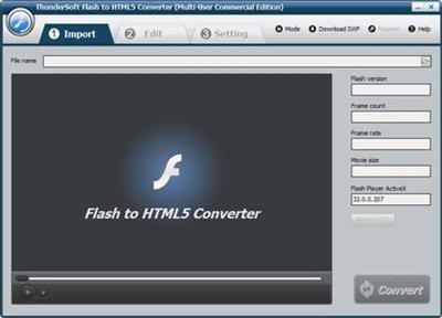 ThunderSoft Flash to HTML5 Converter 4.7.0